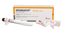 Купить примапур, раствор для подкожного введения 66мкг/1,5мл шприц-ручка 1шт + игла 10шт в Павлове