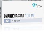 Купить силденафил, таблетки, покрытые пленочной оболочкой 100мг, 4 шт в Павлове