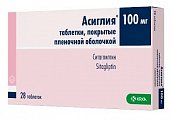 Купить асиглия, таблетки покрытые пленочной оболочкой 100мг, 28шт в Павлове