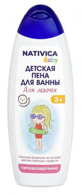Купить nativica baby (нативика) детская пена для ванны для девочек 3+, 430мл в Павлове