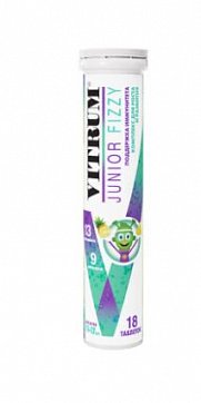 Vitrum (Витрум) Юниор, таблетки шипучие, 18 шт БАД