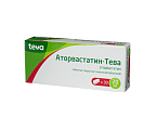 Купить аторвастатин-тева, таблетки, покрытые пленочной оболочкой 20мг, 30 шт в Павлове