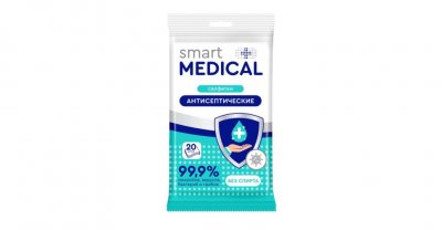 Купить smart medical (смарт медикал) салфетки влажные антисептические 20шт в Павлове