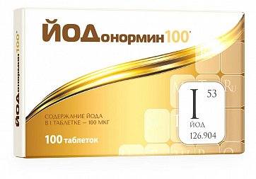 Йодонормин 100мкг, таблетки 94мг 100 шт. БАД