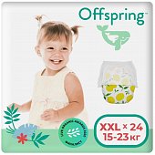 Купить offspring (оффспринг) подгузники-трусики детские размер xxl, 15-23 кг 24 шт лимоны в Павлове