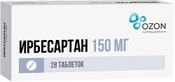 Купить ирбесартан, таблетки 150мг, 28 шт в Павлове