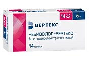 Купить небиволол-вертекс, таблетки 5мг, 14 шт в Павлове