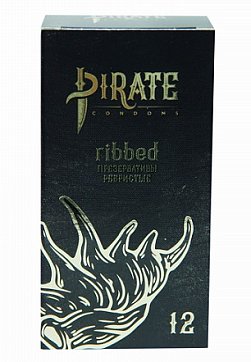 Pirate (Пират) презервативы 12шт ребристые