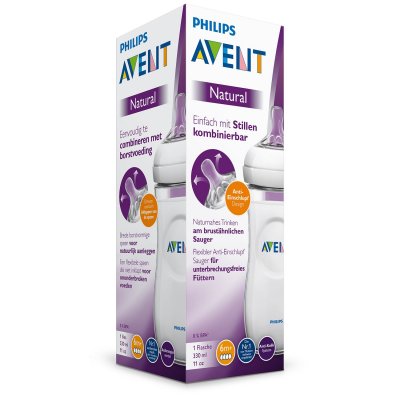 Купить avent (авент) бутылочка для кормления с 6 месяцев natural 330 мл 1 шт (scf036/17) в Павлове