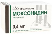 Купить моксонидин, таблетки, покрытые пленочной оболочкой 0,4мг, 90 шт в Павлове