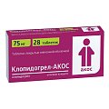 Купить клопидогрел-акос, таблетки, покрытые пленочной оболочкой 75мг, 28 шт в Павлове