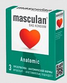 Купить masculan (маскулан) презервативы облегающей анатомической формы anatomic, 3 шт в Павлове