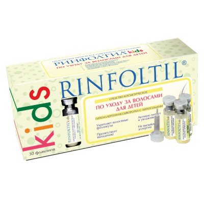 Купить rinfoltil (ринфолтил) кидс сыворотка для волос детская с липосомами гипоаллергенная, 30 шт в Павлове