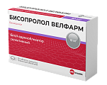 Купить бисопролол-велфарм, таблетки, покрытые пленочной оболочкой 10мг, 30 шт в Павлове