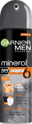 Купить garnier men mineral (гарньер) дезодорант мужской защита 6 спрей 150мл в Павлове