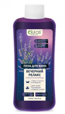 Купить oleos (олеос) пена для ванн вечерний релакс с эфирным маслом лаванды, 575 мл в Павлове