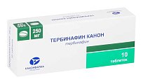 Купить тербинафин-канон, таблетки 250мг, 10 шт в Павлове