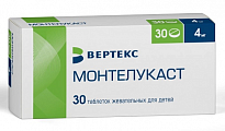 Купить монтелукаст, таблетки жевательные, для детей 4мг 30шт в Павлове