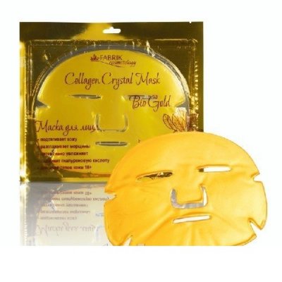 Купить фабрик косметик коллаген кристал маска для лица био золото №1 в Павлове