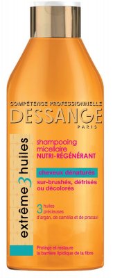 Купить dessange (дессанж) шампунь экстремальное восстановление для сильно поврежденных волос экстрим 3 масла, 250мл в Павлове