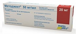 Купить методжект, раствор для подкожного введения 50мг/мл, шприц 0,4мл в Павлове