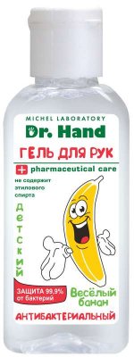 Купить доктор хэнд, гель д/рук антибакт. дет. веселый банан, 50мл (николь ооо, россия) в Павлове