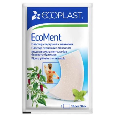 Купить ecoplast ecoment пластырь перцовый с ментолом 10 х 18см в Павлове
