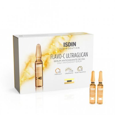 Купить isdin isdinceutics (исдин) сыворотка для лица дневная flavo-c melatonin, ампулы 2мл, 10шт в Павлове