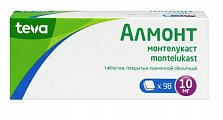 Купить алмонт, таблетки, покрытые пленочной оболочкой 10мг, 98 шт в Павлове