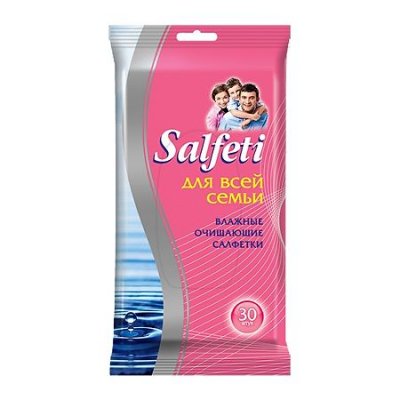 Купить salfeti (салфети) салфетки влажные для всей семьи 30шт в Павлове