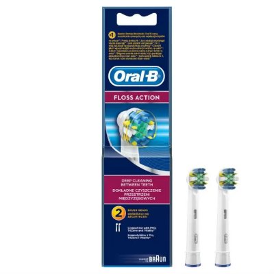 Купить oral-b (орал-би) насадки для электрических зубных щеток, floss action eb25 2 шт в Павлове