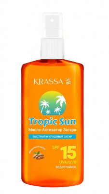 Купить krassa tropic sun (красса) масло-активатор загара spf15 150мл в Павлове