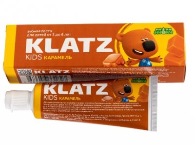 Купить klatz (клатц) зубная паста мимимишки для детей 3-6лет карамель, 40мл в Павлове