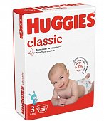 Купить huggies (хаггис) подгузники классик 3, 4-9кг 78 шт в Павлове