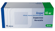 Купить аторис, таблетки, покрытые пленочной оболочкой 40мг, 90 шт в Павлове