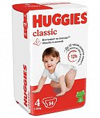 Купить huggies (хаггис) подгузники классик 4 7-18кг 14шт в Павлове