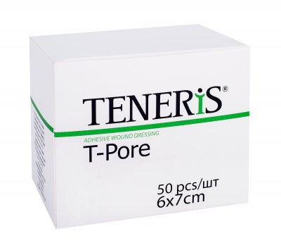 Купить teneris t-pore (тенерис) пластырь нетканный гипоаллергенный 6х7см, 50 шт в Павлове