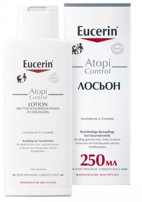 Купить eucerin atopicontrol (эуцерин) лосьон для тела для взрослых, детей и младенцев 250 мл в Павлове