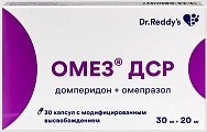 Купить омез дср, капсулы с модифицированным высвобождением 30мг+20мг, 30 шт в Павлове