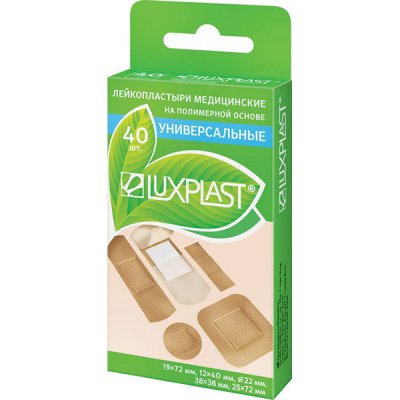 Купить luxplast (люкспласт) пластырь полимерный телесный, 40 шт в Павлове