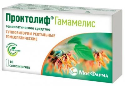 Купить проктолиф гамамелис, суппозитории ректальные гомеопатические, 10 шт в Павлове