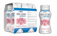 Resource Protein (Ресурс) смесь с высоким содержанием белка со вкусом клубники, 200мл 4 шт