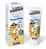 Купить pasta del сapitano (паста дель капитано) зубная паста детская тутти фрутти 3+, 75мл в Павлове