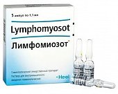 Купить лимфомиозот, раствор для внутримышечного введения гомеопатический 1,1мл, 5шт в Павлове