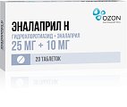 Купить эналаприл н, таблетки 25мг+10мг, 20 шт в Павлове