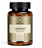 Купить tetralab (тетралаб) мультивит максимум, таблетки покрытые оболочкой 60шт бад в Павлове