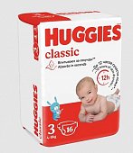 Купить huggies (хаггис) подгузники классик 3 4-9кг 16шт в Павлове