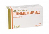 Купить глимепирид, таблетки 4мг, 30 шт в Павлове