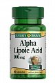 Купить nature's bounty (нэйчес баунти) альфа-липоевая кислота 100мг, капсулы 60 шт бад в Павлове