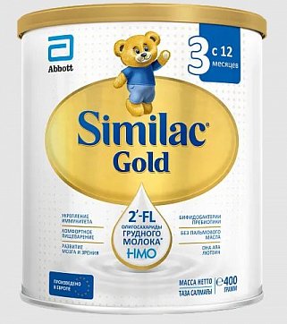 Симилак (Similac) Gold 3 детское молочко с 12 месяцев, 400г